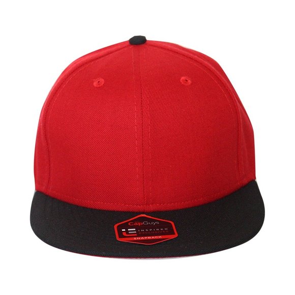 Origins - The Cap Guys TCG / Inspired Exclusives Red/Black Snapback Hat - Picture 1 of 6
